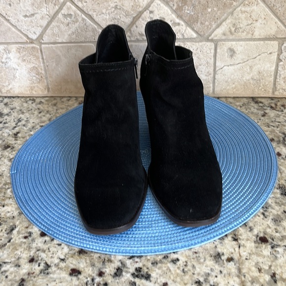 Lucky Brand Black Suede Wedge Booties - Picture 3 of 10
